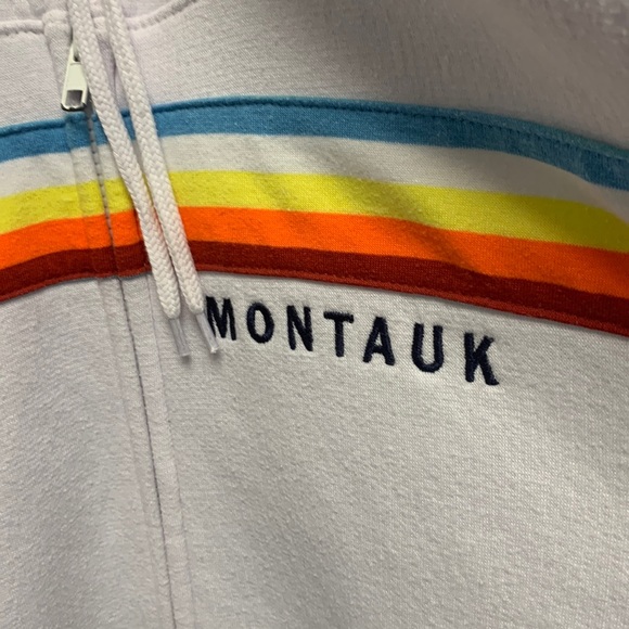 Montauk Kai Kai white hoodie sweatshirt - Picture 1 of 6